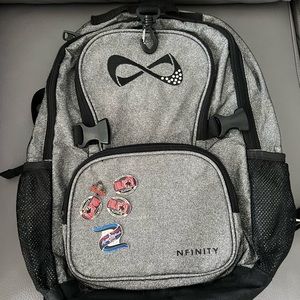 Infinity cheer backpack small - silver
